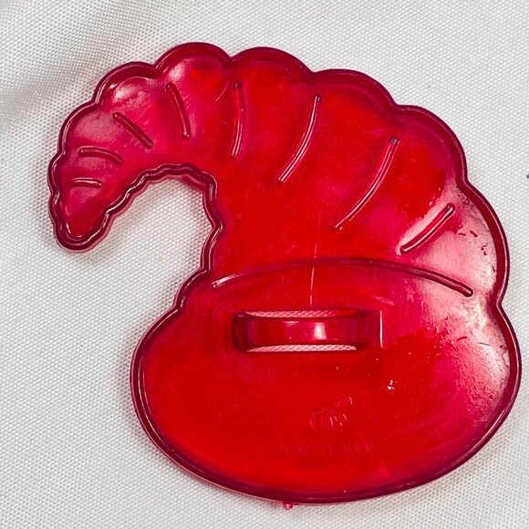 Vintage HRM Red Cornucopia Cookie Imprint Red Classic Cutter Made USA 3 Inches - Picture 1 of 5